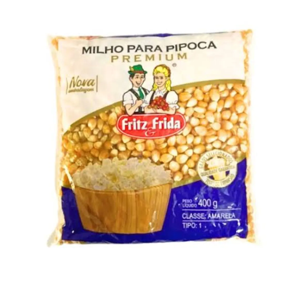 Milho Pipoca Fritz & Frida Premium 400g/500g