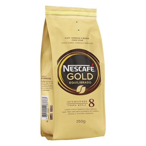 Nescafe Gold Blend 2種12個 Café Torrado e Moído Equilibrado Nescafé Gold Pacote 250g