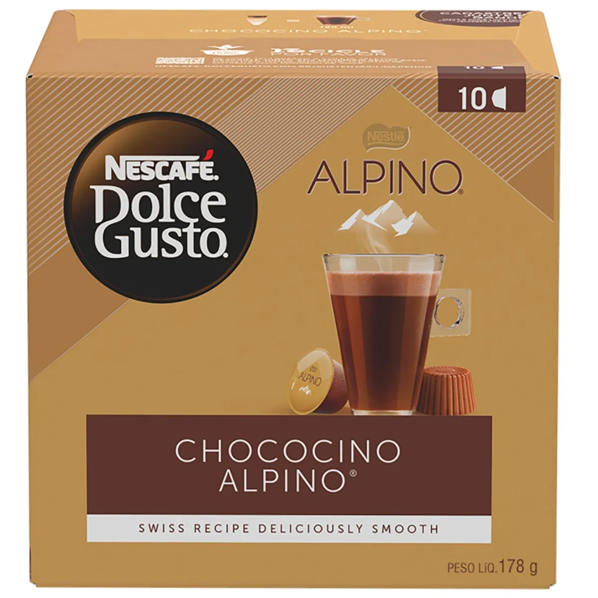 Capsula Dolce Gusto Chococino Alpino 178g