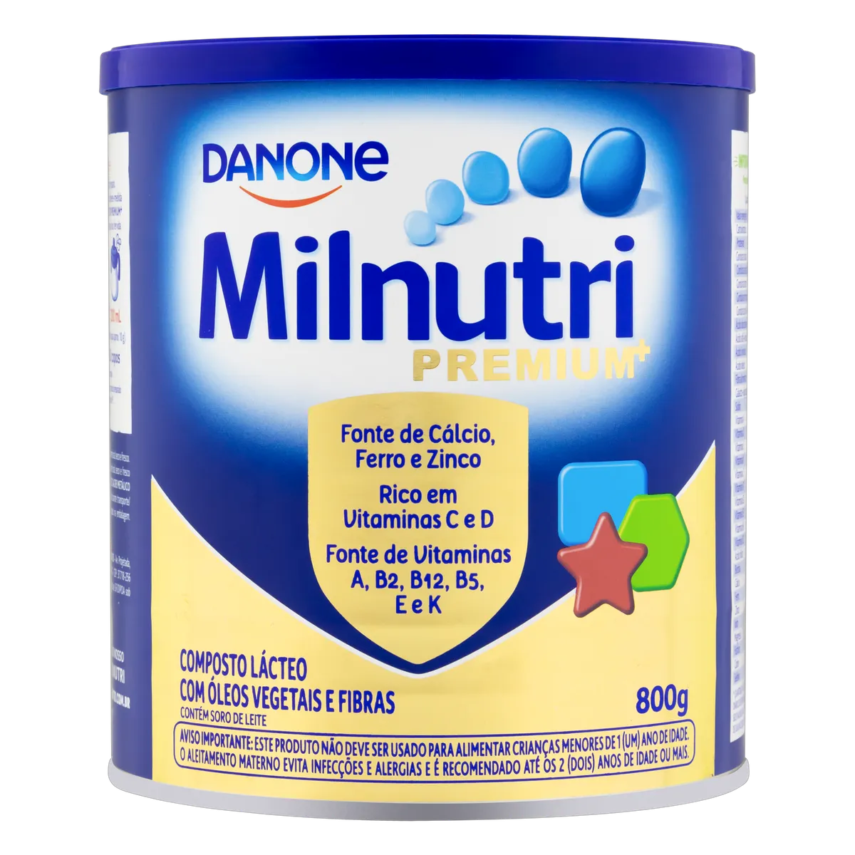 Composto Lácteo com Óleos Vegetais e Fibras Milnutri Premium+ Lata