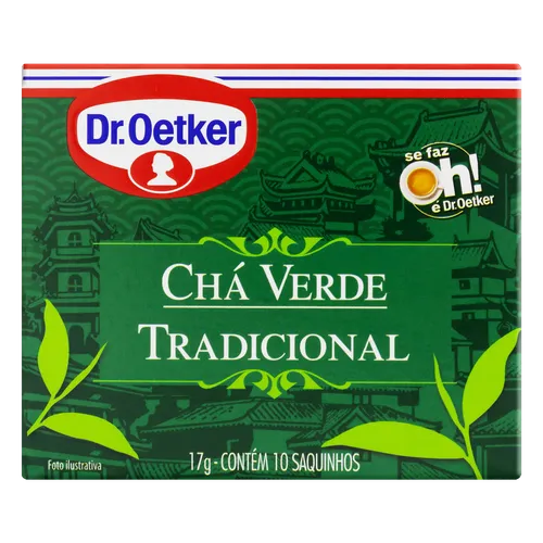 Chá Verde Tradicional Dr. Oetker 17g c/10 sachês