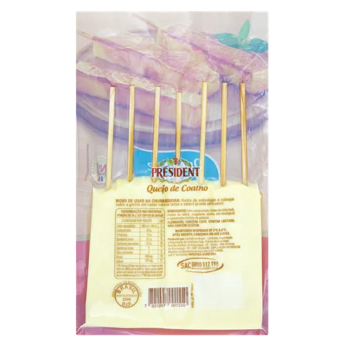 Queijo Coalho em Espeto Président Pacote 350g