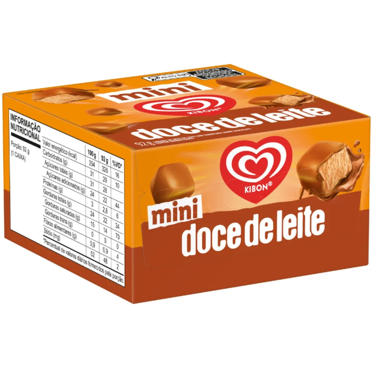 Sorvete Kibon Minidoce de Leite 92gr