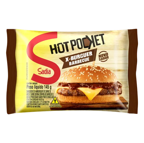 Hamburguer Hot Pocket X-burguer Barb145g