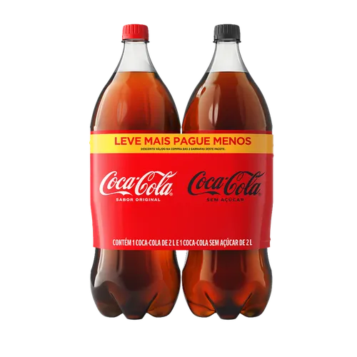 Kit Refrigerante Coca Cola+zero 2x2l