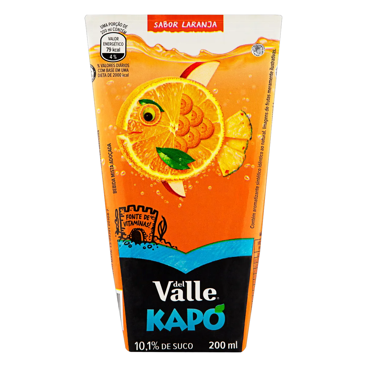 Bebida Adoçada Laranja Del Valle Kapo Caixa 200ml