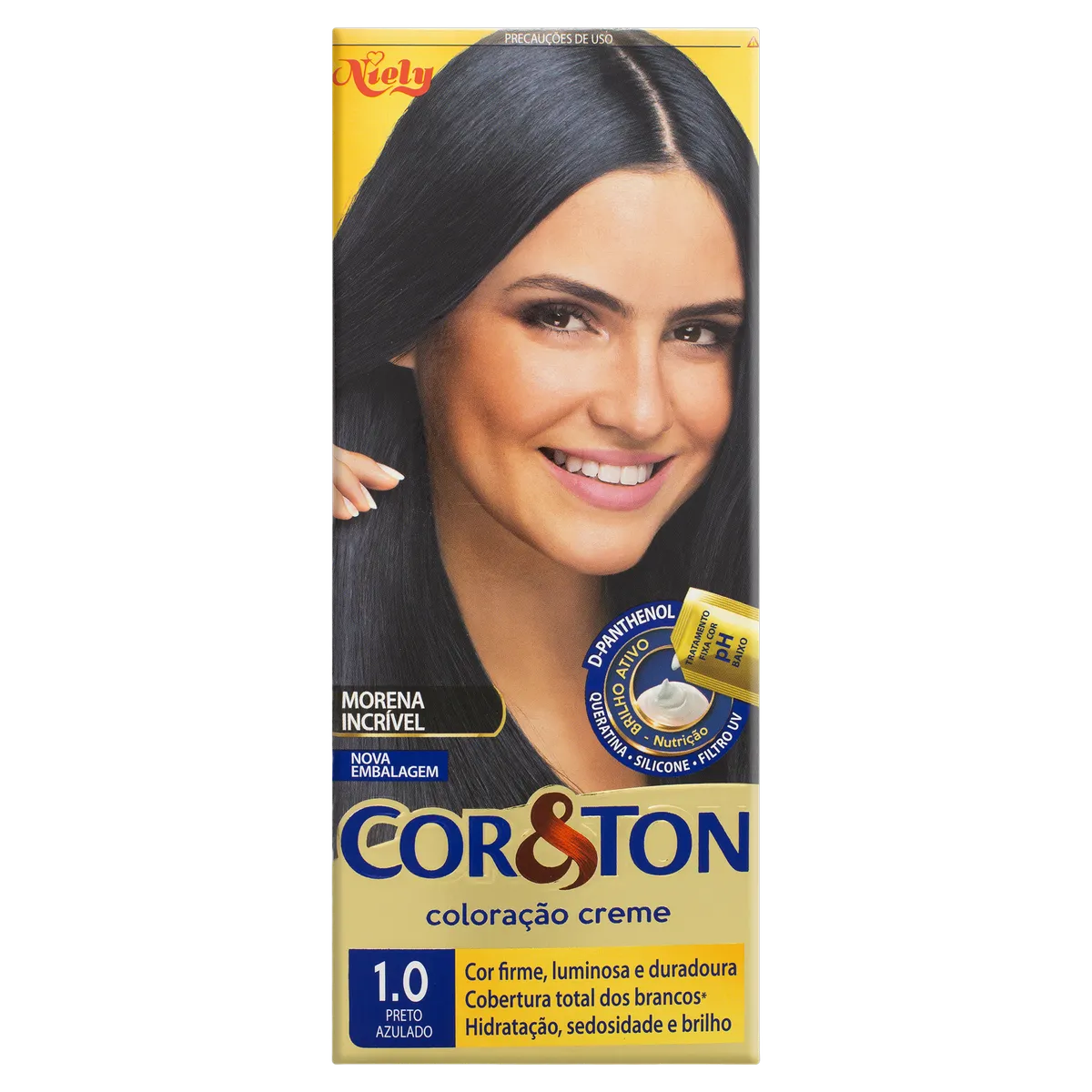 COR&TON TINTA  1.0 PRETO AZULADO