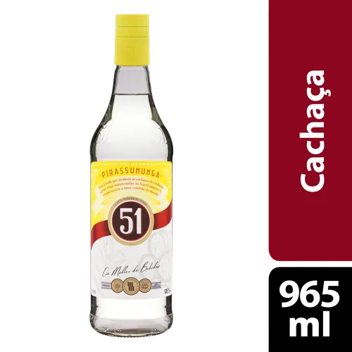 Cachaça Tradicional 51 Garrafa 965ml