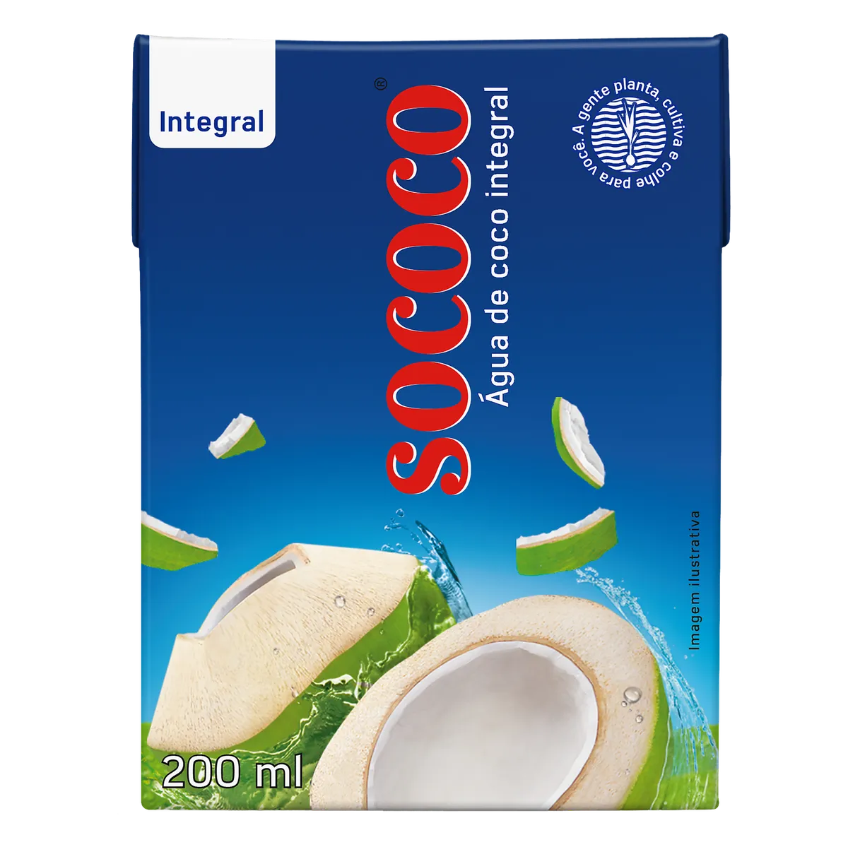 Água de Coco Esterilizada Sococo caixa 200ml