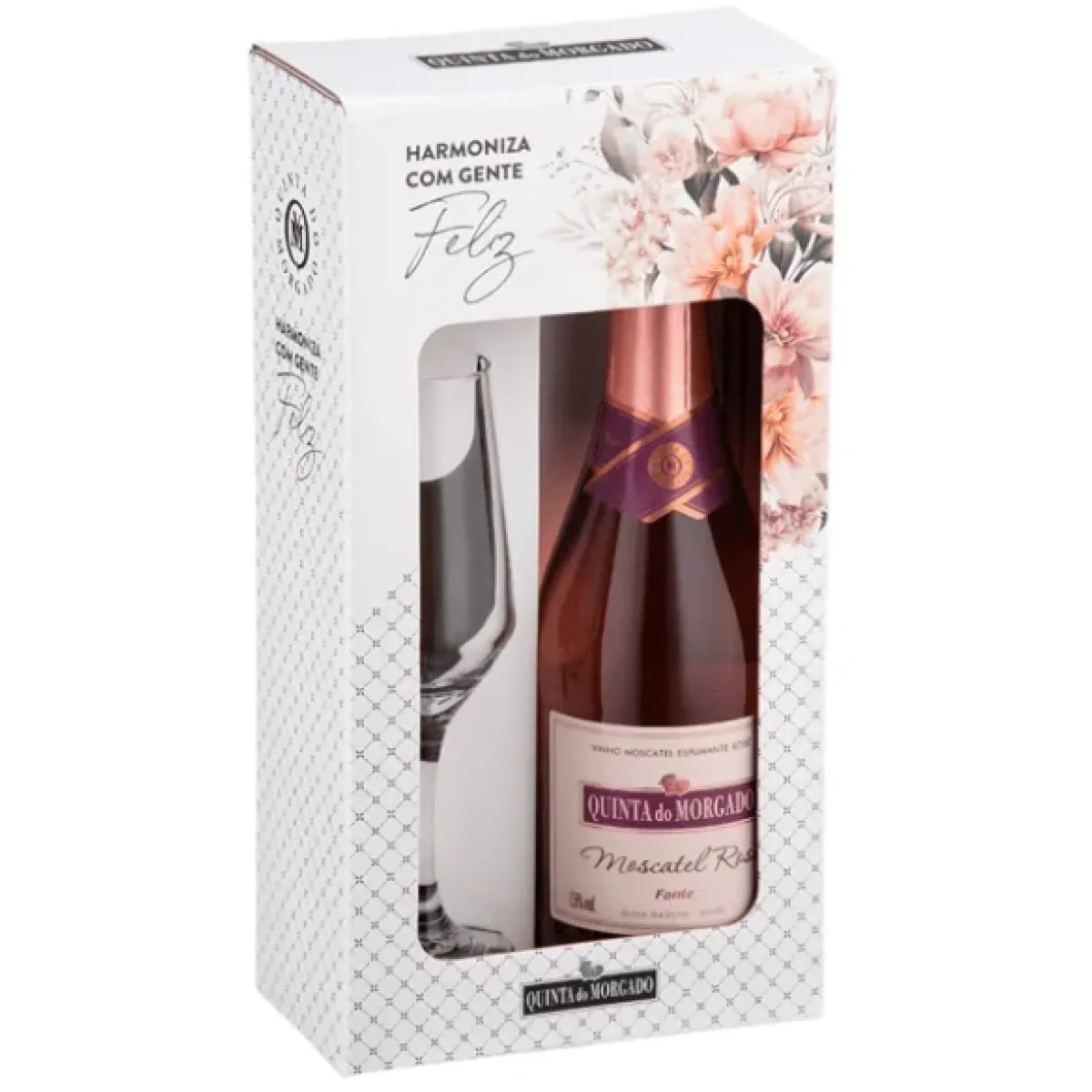 Maleta Quinta Morgado Moscatel Rose 660ml + Taça