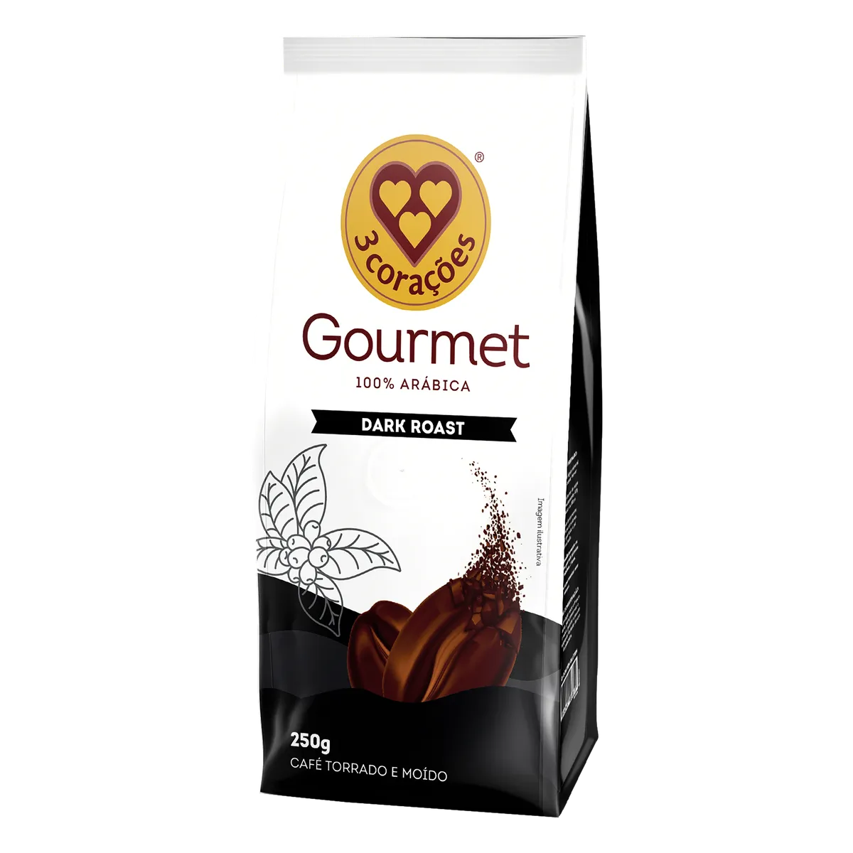 Cafe 3 Coracoes Gourmet Dark 250g
