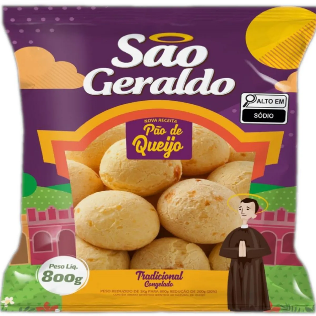 Pao de Queijo Sao Geraldo Trad 800gr