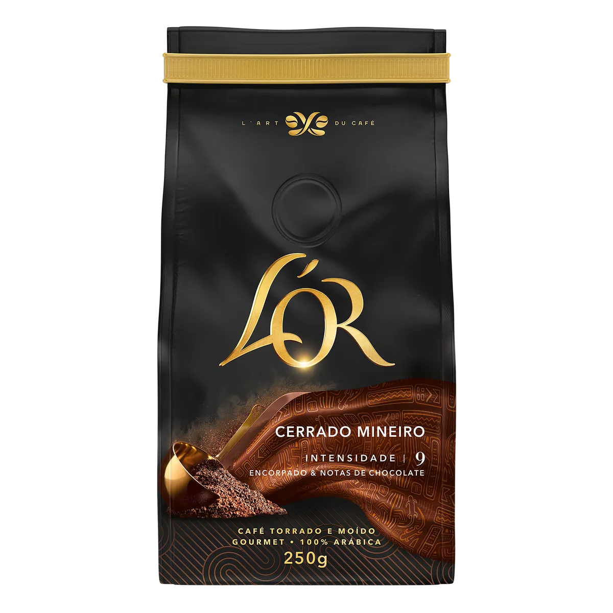 Café Torrado e Moído Gourmet Cerrado Mineiro L or Pacote 250g