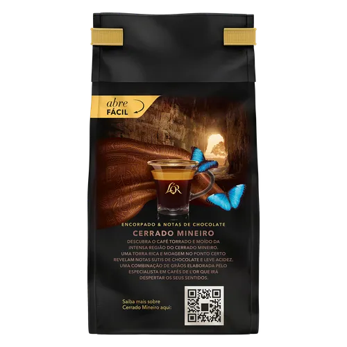 Café Torrado e Moído Gourmet Cerrado Mineiro L or Pacote 250g