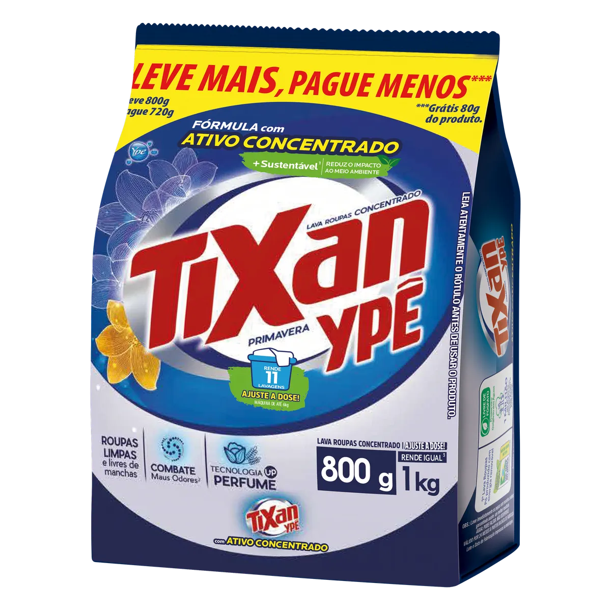 Lava Roupa po Tixan Ype Primav 800g gt 80g
