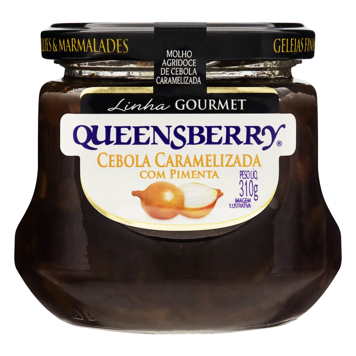 Molho Agridoce Cebola Caramelizada com Pimenta Queensberry Vidro 310g