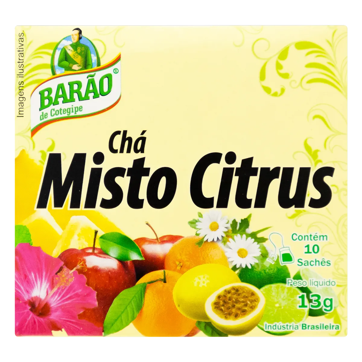 Chá Citrus Barão de Cotegipe Caixa 13g 10 Unidades