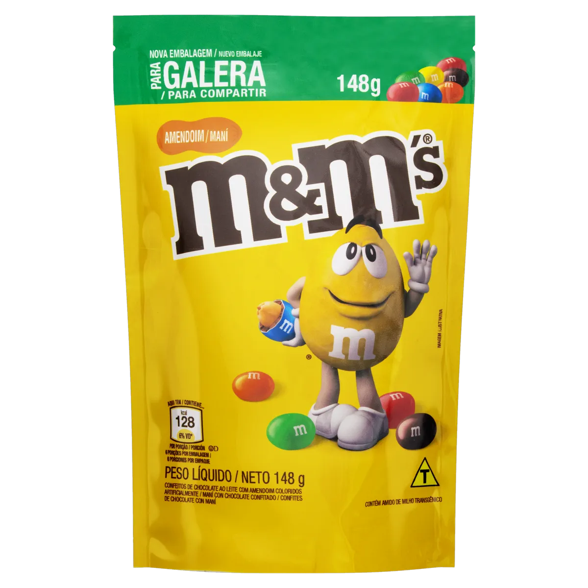CONFEITO MMS AMENDOIM POUCH 148G.