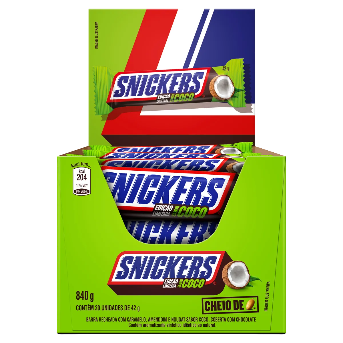 Choc Snickers Coco 42g