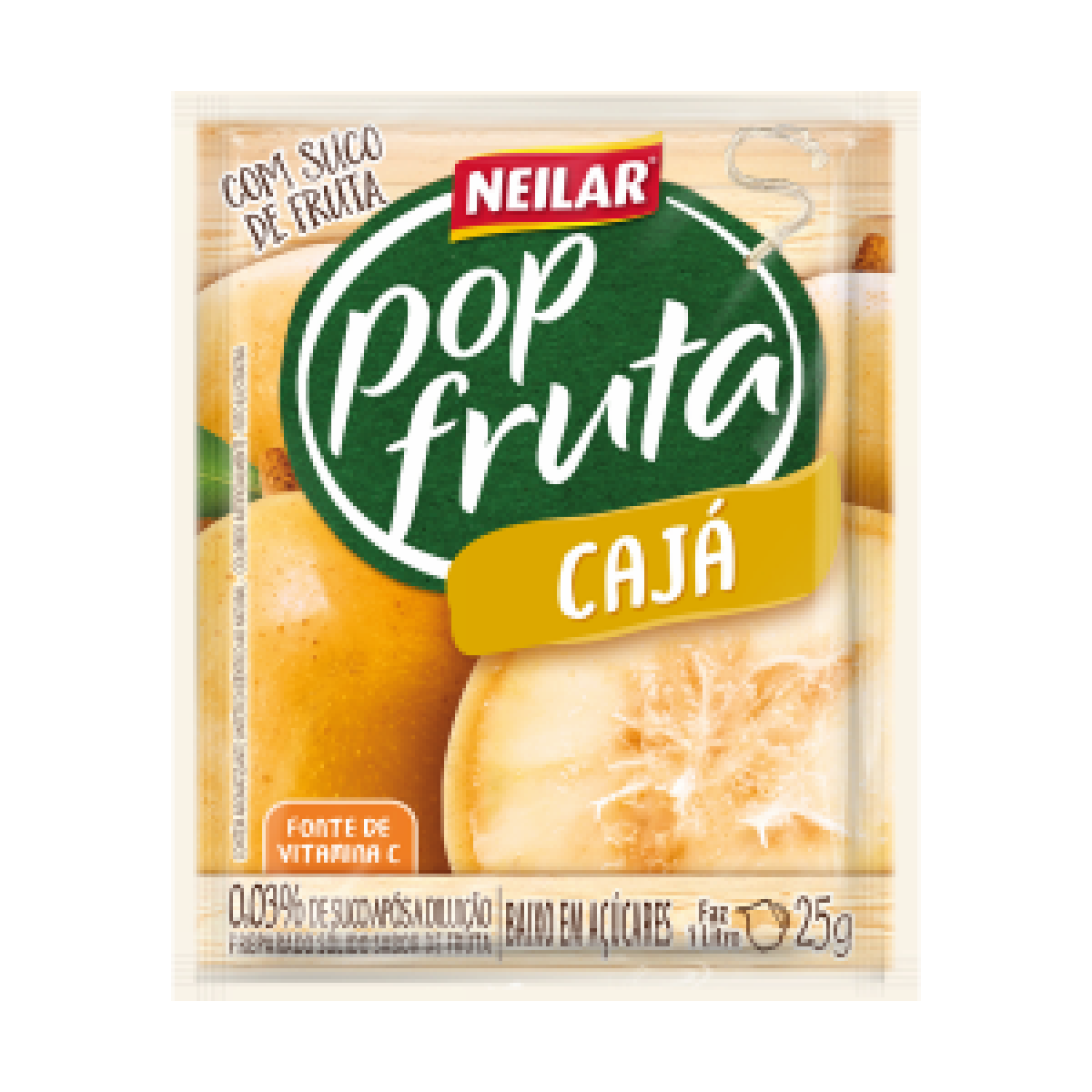 Refresco em Pó Pop Fruta Cajá 25g