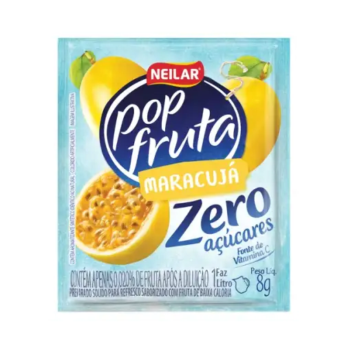 Refresco em Pó Maracujá Zero Açúcar Clight 8g