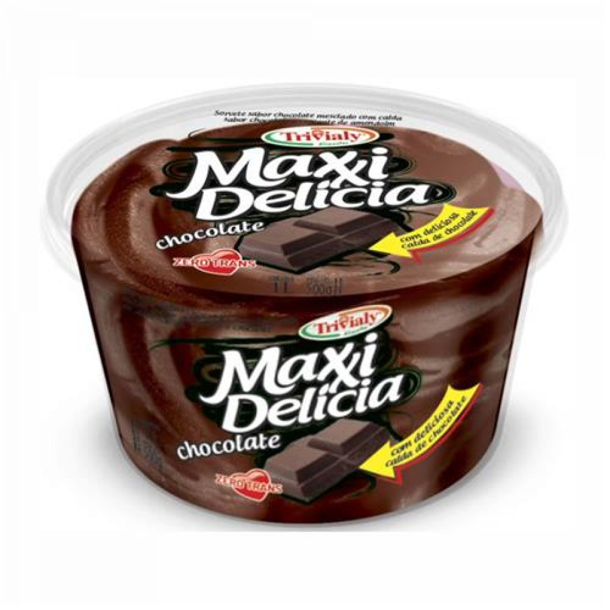 Sorvete Trivialy Maxxi Delícia Chocolate 1L