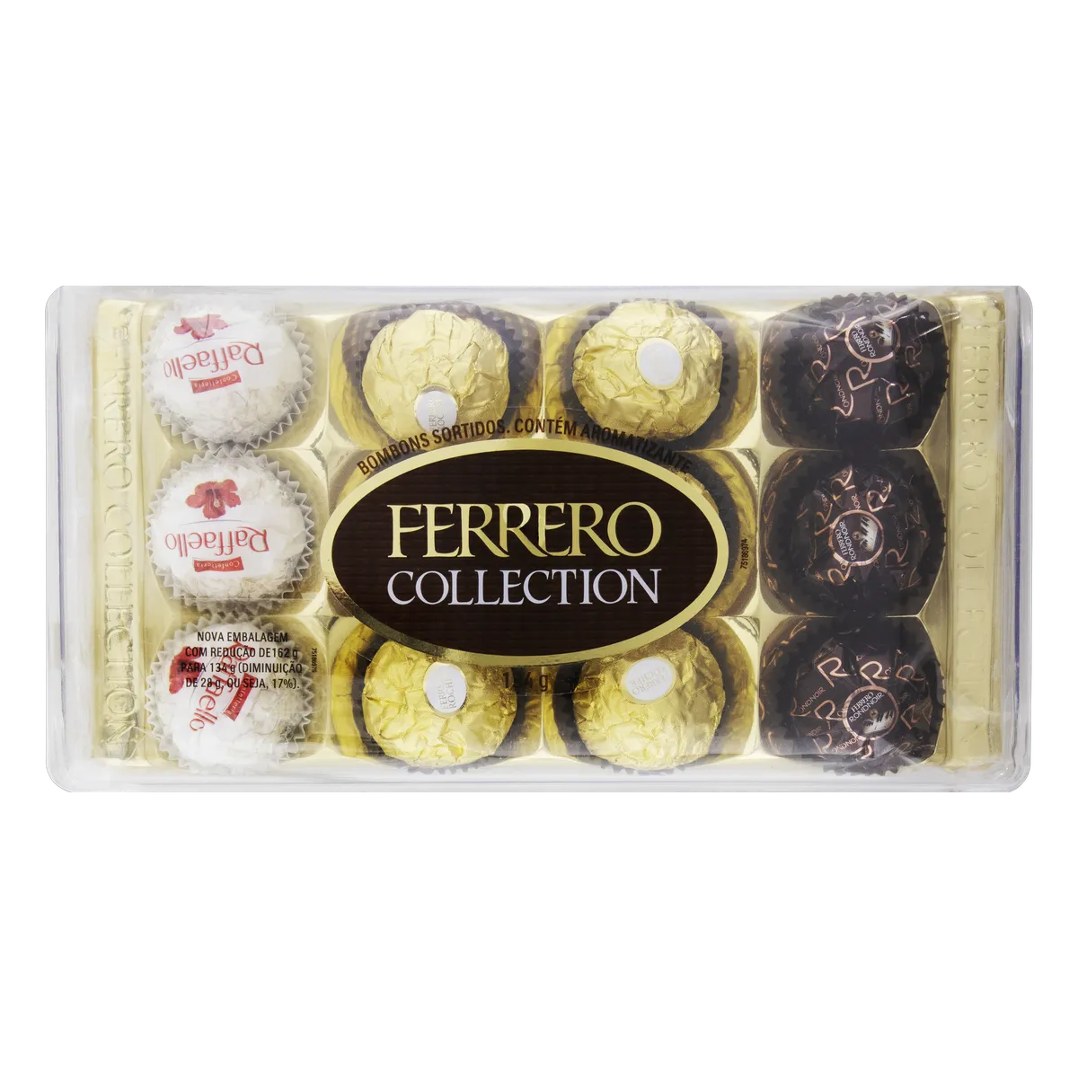 Caixa de bombom Ferrero Rocher collection 134g