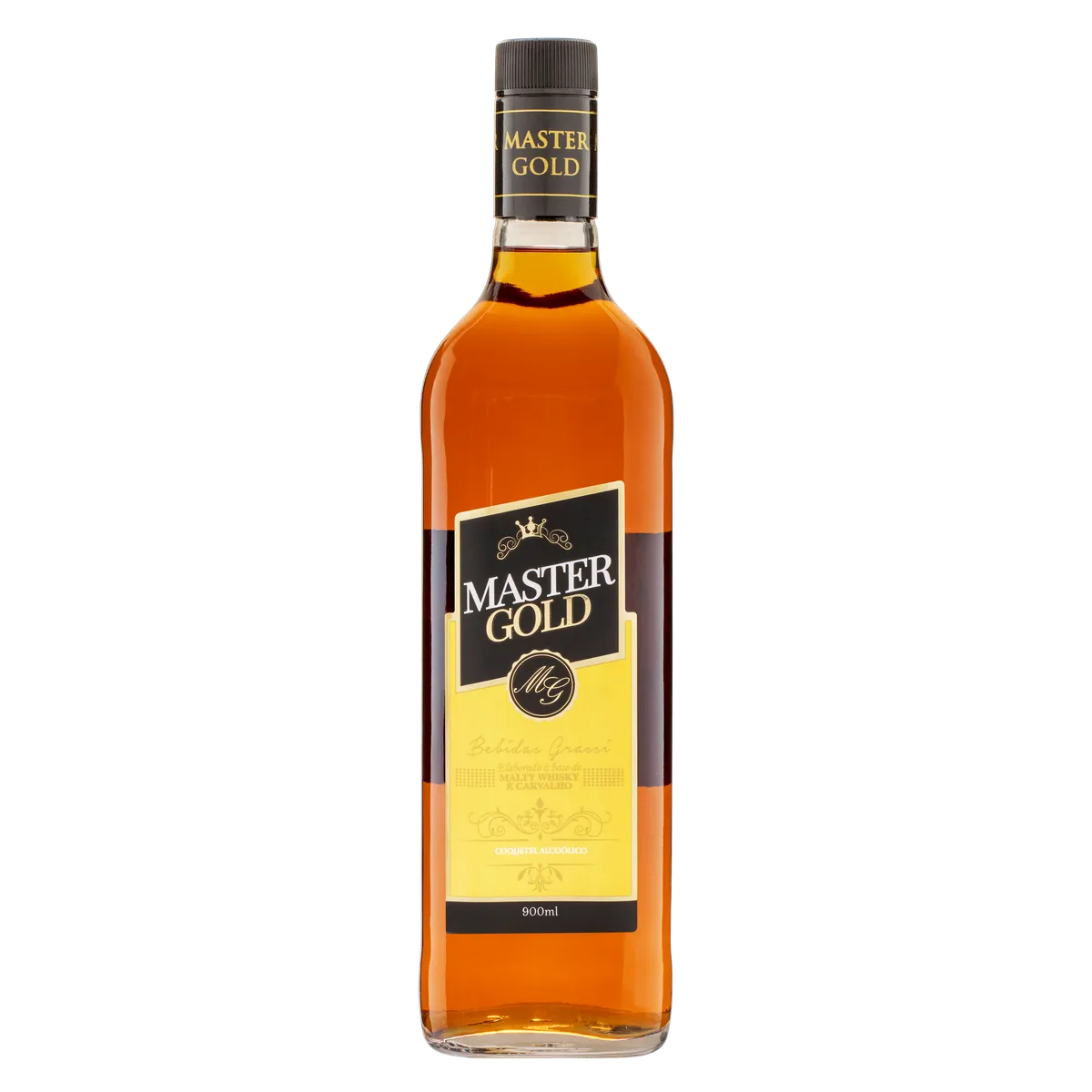 Copo + Coquetel Alcoólico Malty Whisky e Carvalho Master Gold 900ml