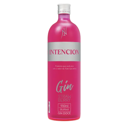 Gin Doce Strawberry Intencion Garrafa 900ml