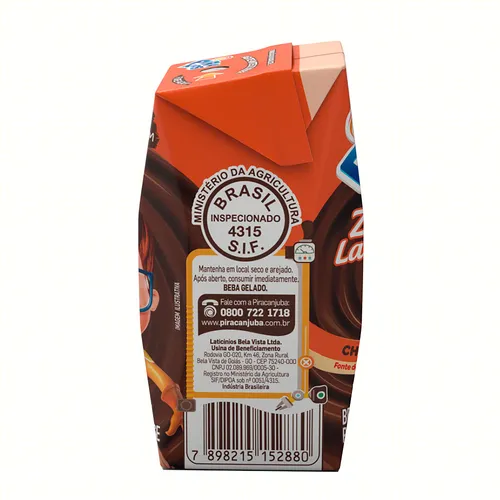 Bebida Láctea UHT Chocolate Zero Lactose Piracanjuba Pirakids