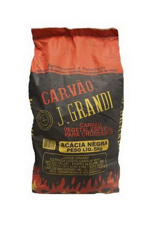 Carvao Vegetal de Acácia Negra J Grandi 5 kg