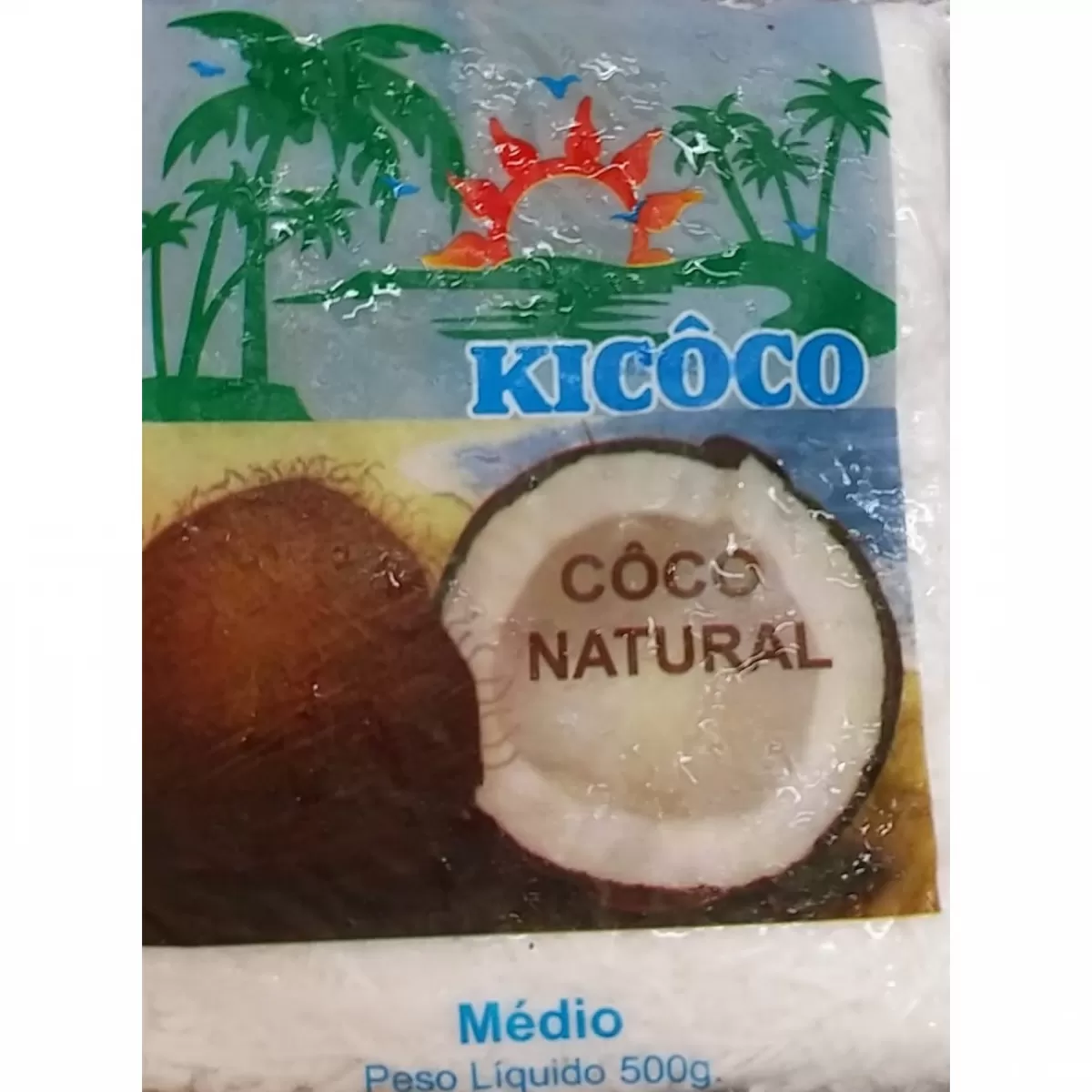 Coco Ralado Natural Kicôco Médio Congelado 500g