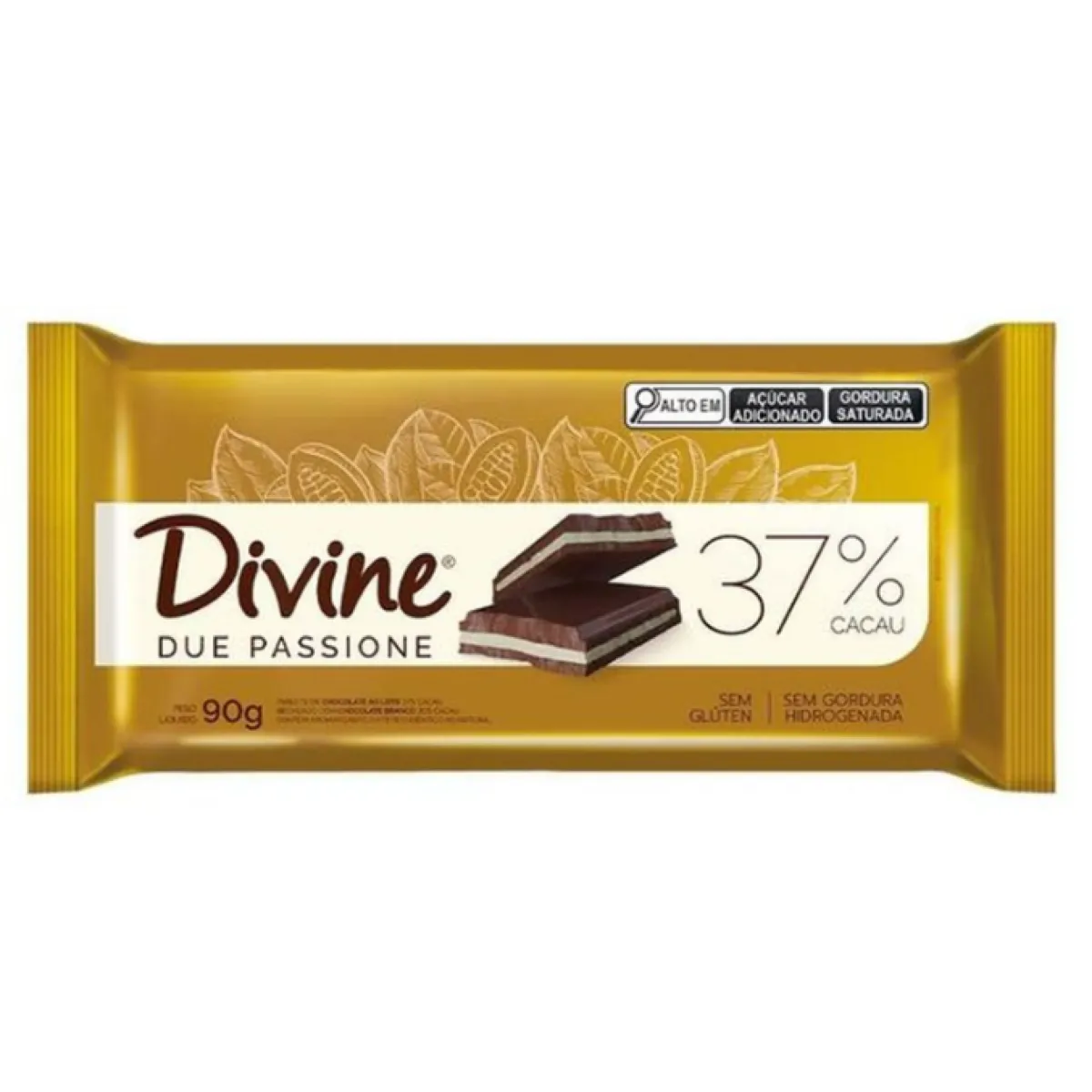 Choc Barra Divine Due Passione 90g