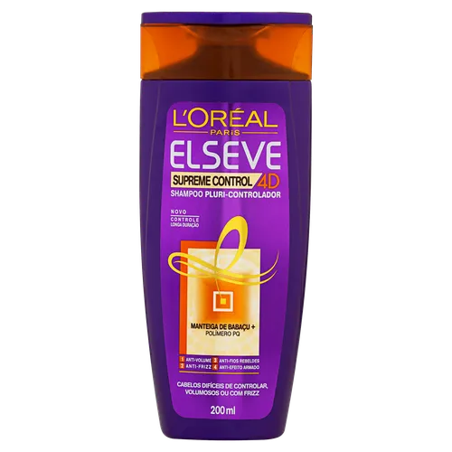 Shampoo Supreme Control 4D L oréal Paris Elseve 200ml